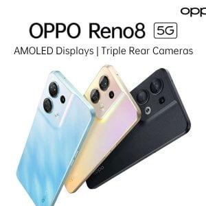 Oppo Reno 8 in different colours