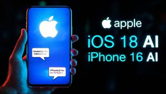 a man using new ai based iphone showing Apple Turns IPhone 16 And IOS 18 into AI