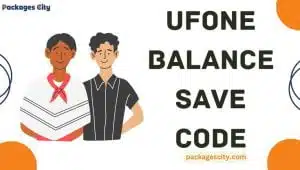 image showing two mens standing wilth some text of ufone balance save code is written on right side