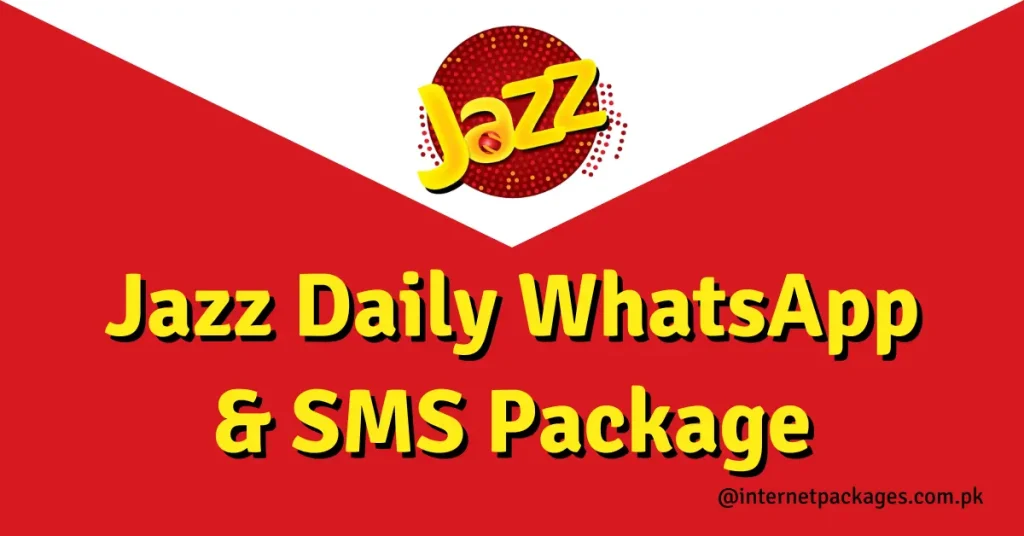 image showing jazz logo with Jazz daily whatsApp package