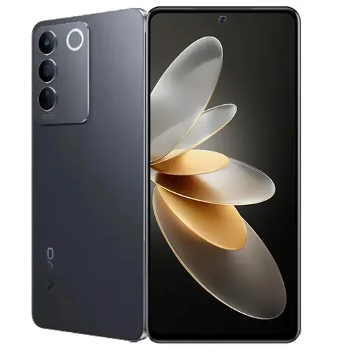 image of vivo showing image showing Vivo V27e in black color for price in pakistan