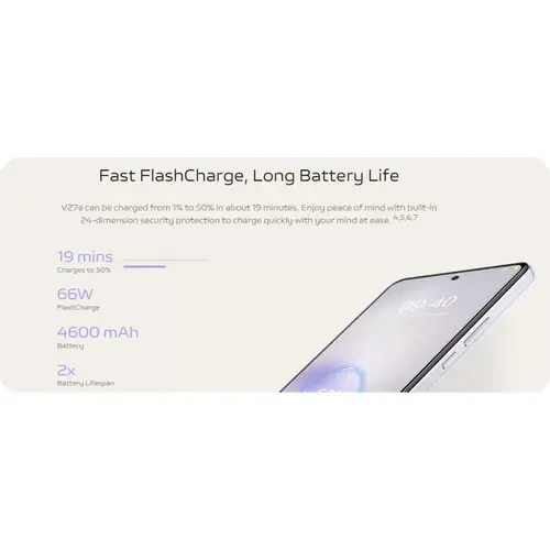 image showing Vivo V27e battery