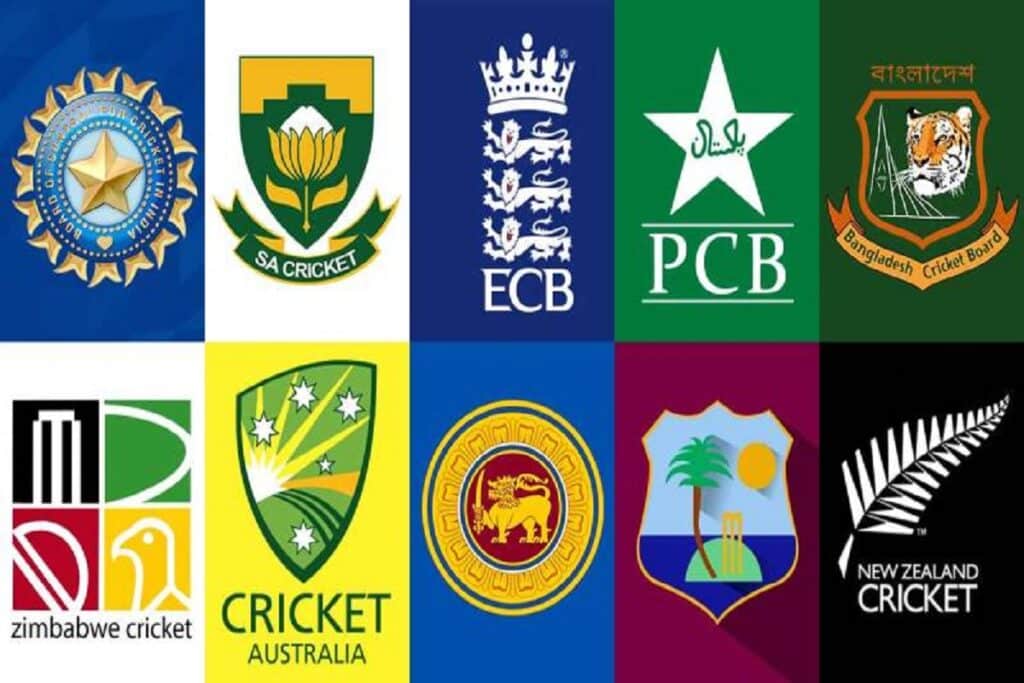 image showing all cricket boards logo
