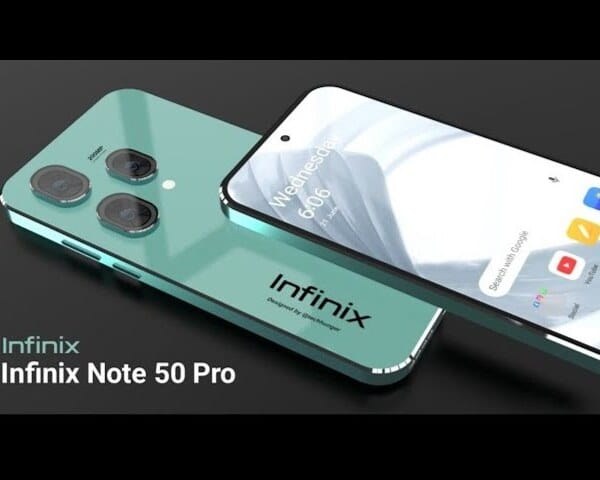 image showing Infinix Note 50 Pro design and display