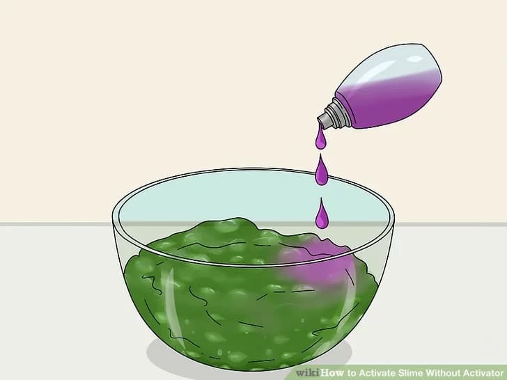 image showing color is adding in slime