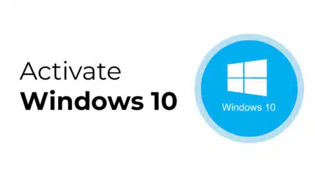 a windows logo with some txt