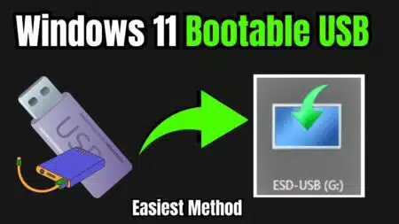 a usb drive with windows showing How to Make a Bootable USB for Windows 11