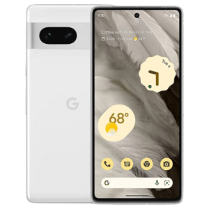 Google Pixel 7 display and camera with white body