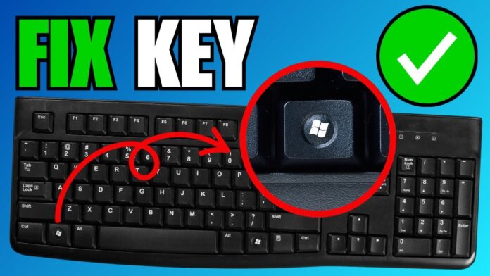 A keboard showing Windows Key Not Working on Windows 10/11