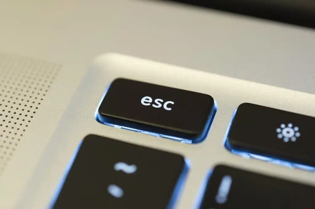 image showing Esc button on Keyboard