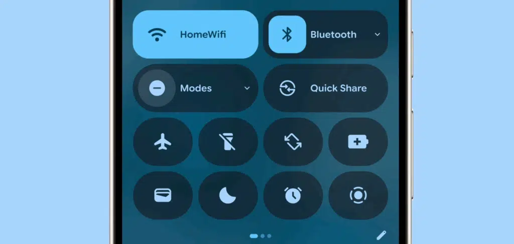 Notification Panel is shwoing on Android 16