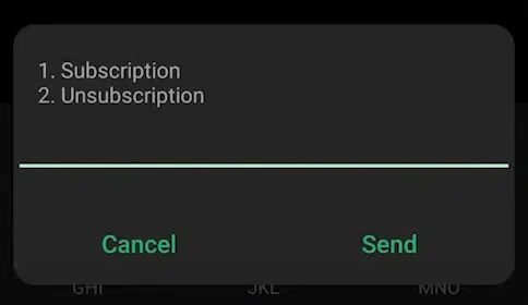 subscription/unsubscription of the offer