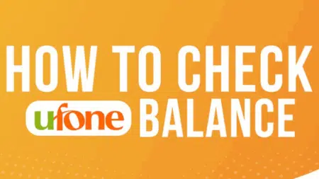 image showing Ufone Balance Check Code