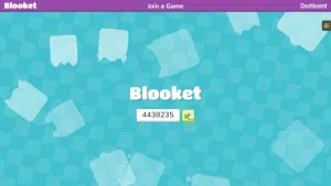 The main dashboard of blooket game where we have to enter a code to join a blooket game