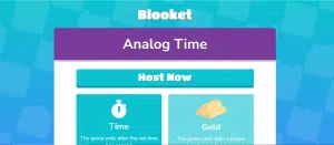 Main dashboard to host blooket game