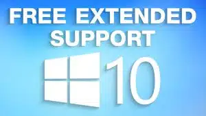 Image showing Windows 10 Extended Security Updates