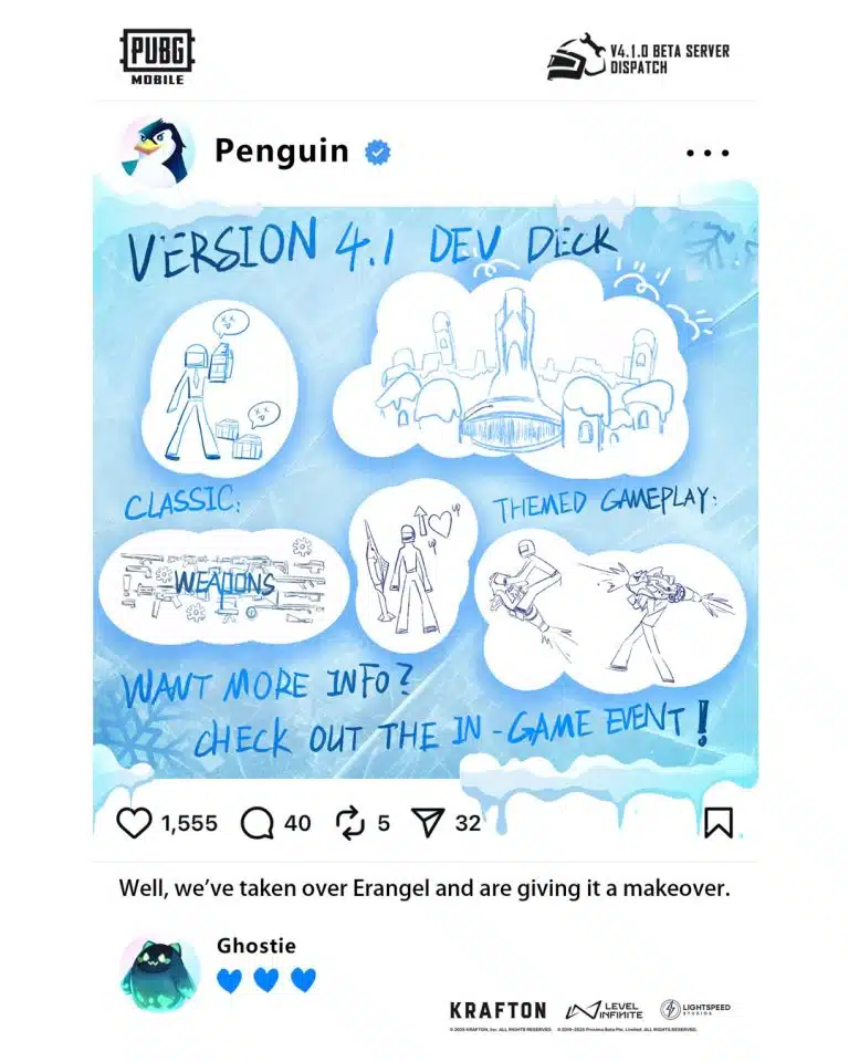 Image showing PUBG 4.1 dev deck leakes