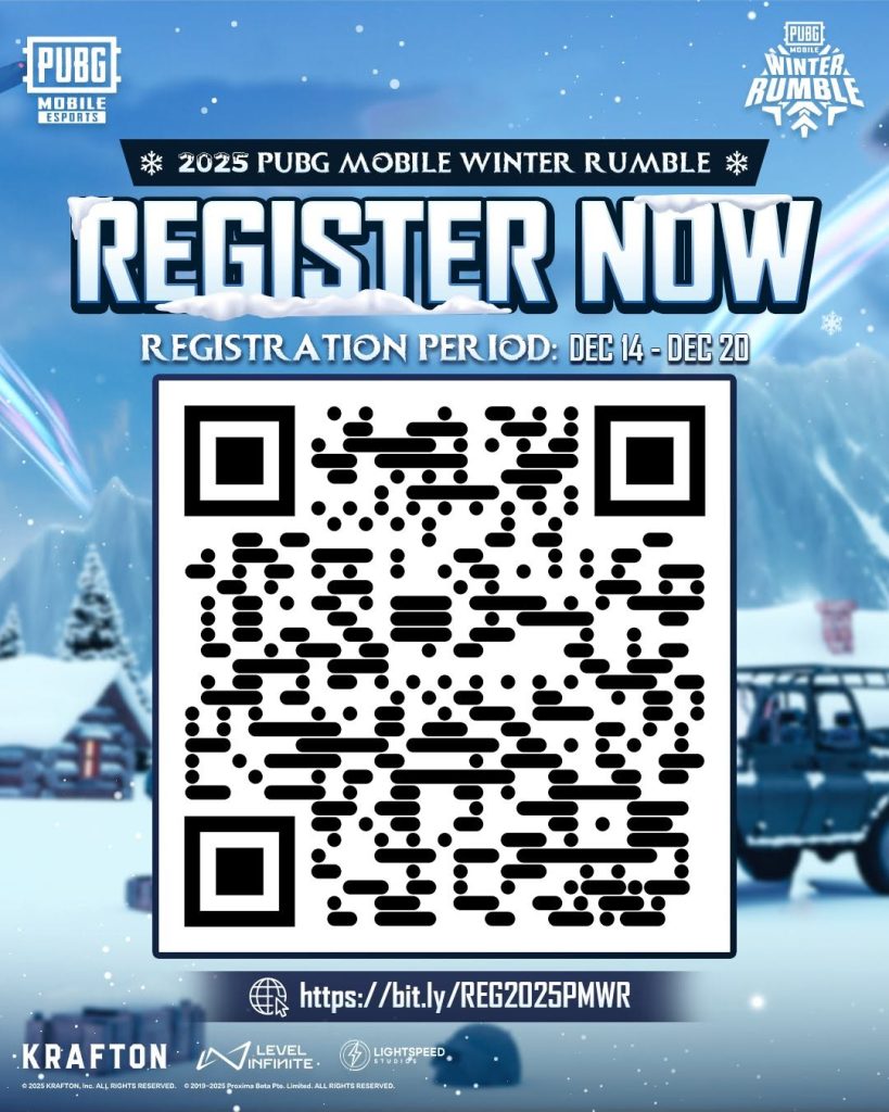 image of PMWR registration QR code